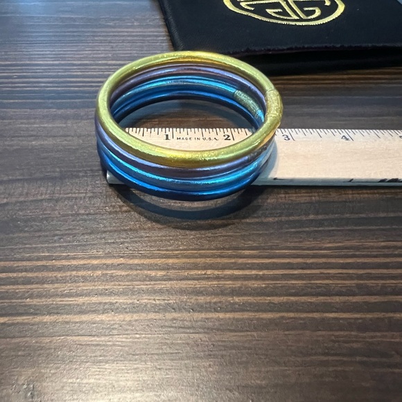 New! BudhaGirl Multi Color All Weather Bangles Bracelets Medium - Picture 3 of 15